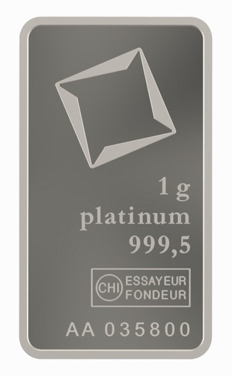 1 g Platinum 999 baar